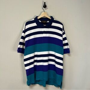 90s Eddie Bauer Striped Polo Shirt